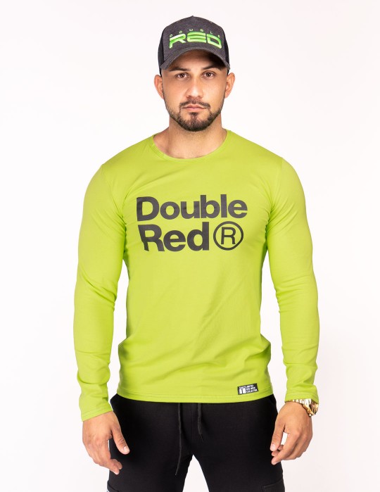Red Neon Long Sleeve T-Shirt Green