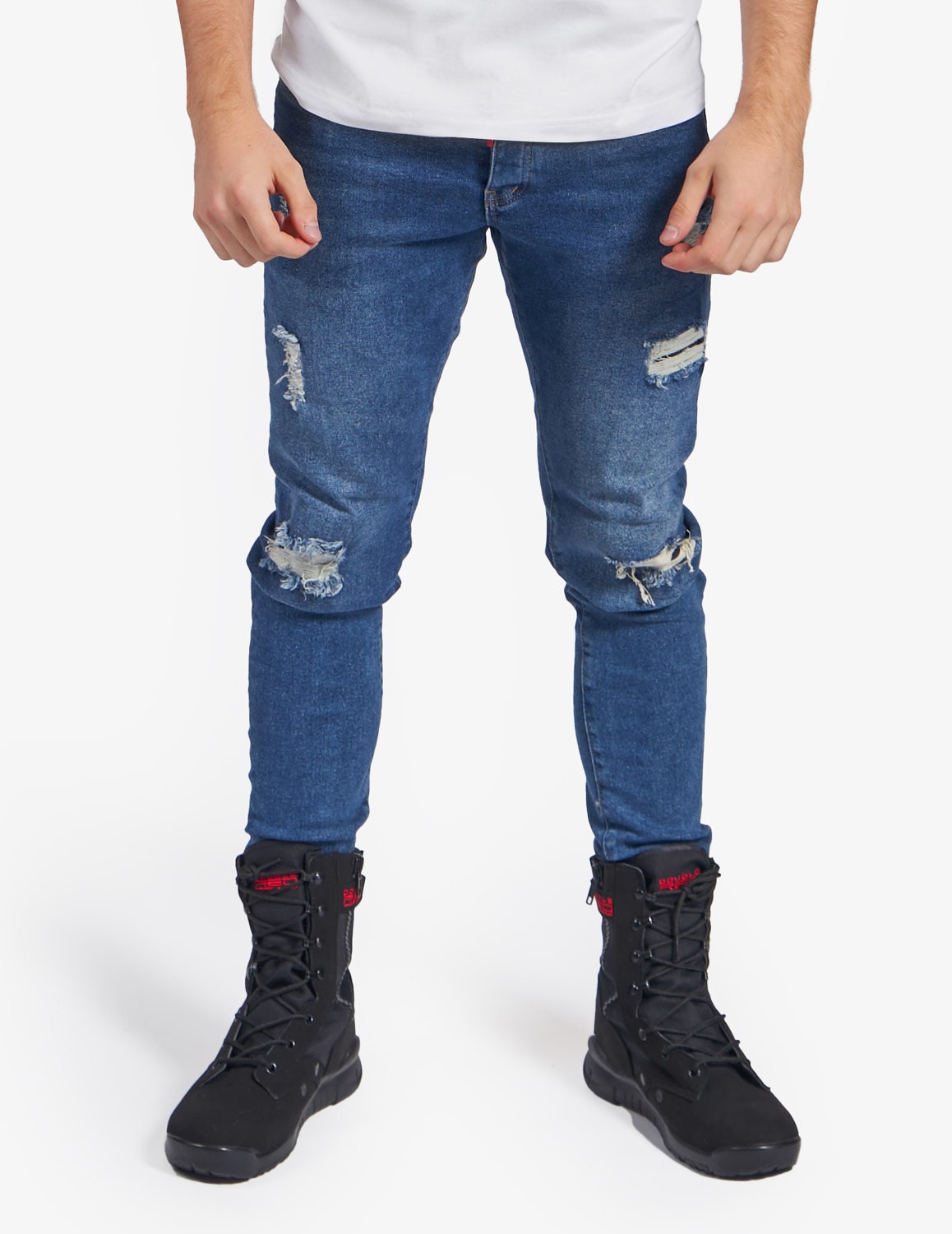 RED JEANS Skinny Fit Blue