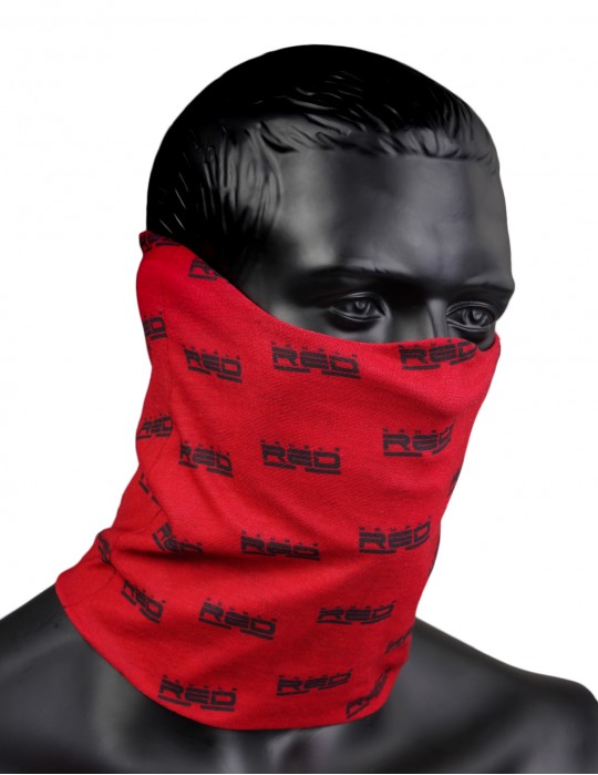 RED SQUAD Snood Full Logo Red