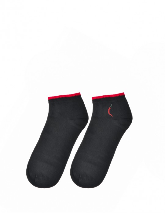 Men's FUN Low Cut Socks Red Hot Chili